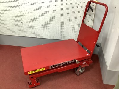 Lot 1141 - Clarke Stong-Arm Lift Hydraulic Table, on...
