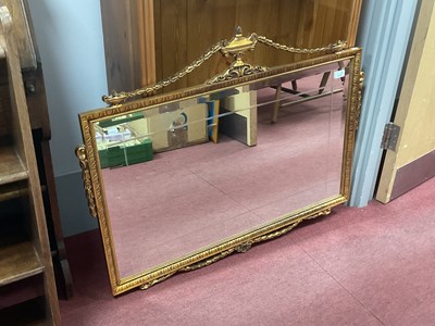 Lot 1412 - A Neoclassical-style gilt rectangular wall...