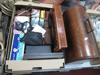 Lot 1009 - Sorrento Style Music Table, Polaroid 635CL,...