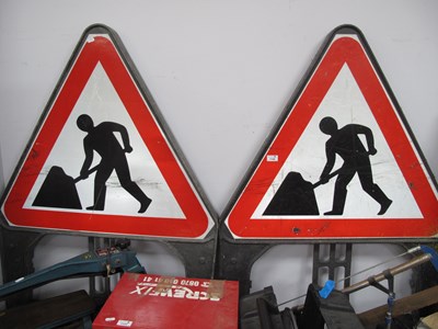 Lot 1126 - Two Men at Work Road Folding Signs, 112cm high...