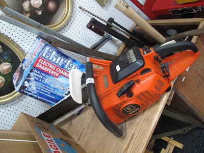 Lot 1144 - Echo 650 EVL Petrol Chainsaw together with a...