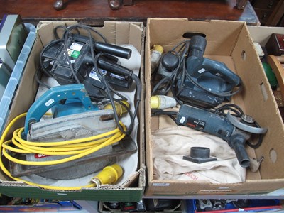 Lot 1054 - Four industrial 3-pin plug workshop power...