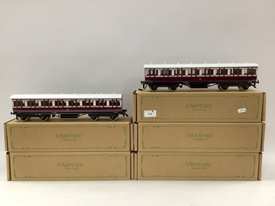 Lot 773 - A rake of five boxed Darstaed 0 gauge...