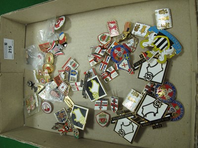 Lot 215 - Football Lapel Badges, Derby, Man United,...