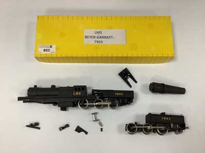 Lot 852 - A kit-built 00 gauge LMS Beyer-Garrett 2-6-0+0-...