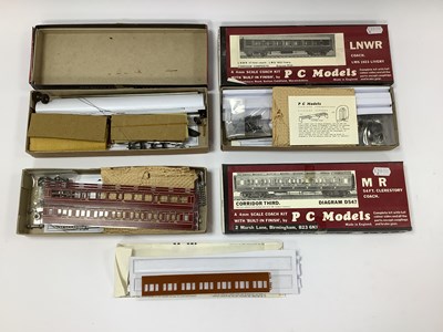 Lot 848 - Three OO Gauge/4mm Coach Kits by PC Models to...