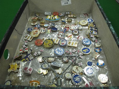 Lot 218 - Football Lapel Badges, including Chelsea,...