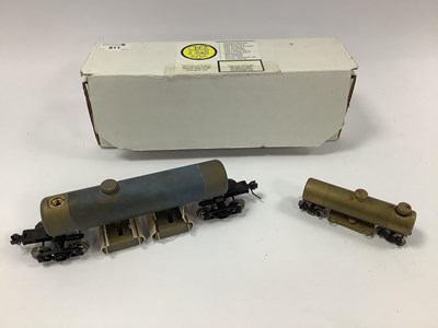 Lot 811 - A CMX 2 Rail "O" gauge brass and metal track...