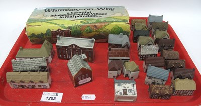 Lot 1203 - Wade Whimsies houses, including boxed "Whimsey-...