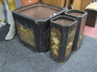 Lot 1137 - Large Glazed Terracotta Planter featuring...