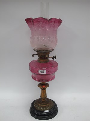 Lot 1384 - Veritas Oil Lamp with Black Glazed Terracota...