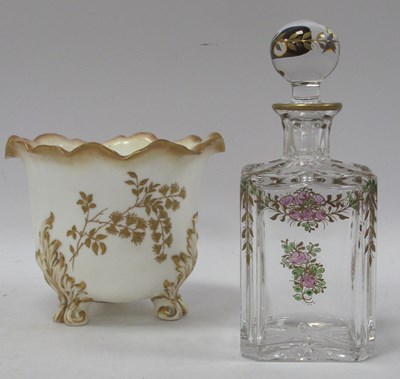 Lot 1228 - Moore Bros Jardinette with Gilt Highlights, on...