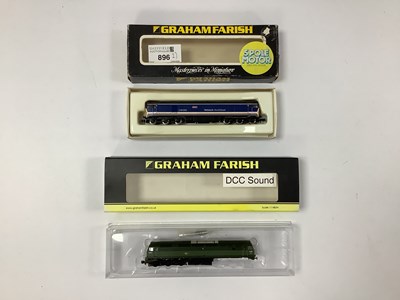 Lot 896 - Two boxed Graham Farish N gauge diesel...