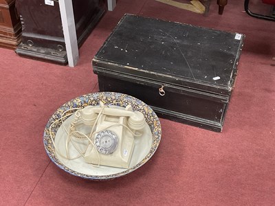Lot 1409 - Ebonized Wooden Box, circa 1900, 52cm wide....