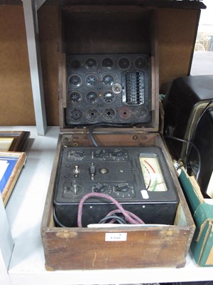 Lot 1398 - A vintage AVO Valve Tester (vacuum tube...