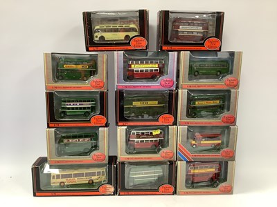 Lot 715 - Fourteen EFE 1:76th scale diecast model buses...