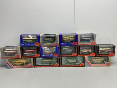 Lot 551 - Fourteen EFE 1:76th scale diecast model buses,...