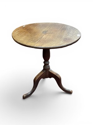 Lot 1527 - XIX Century Oak Pedestal Table, with snap...
