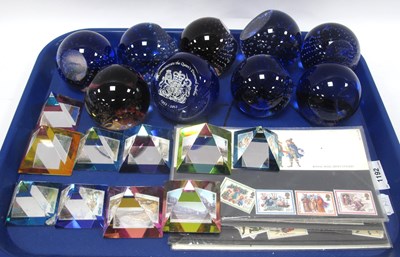 Lot 1192 - Caithness Royalty Paperweights (x 9). Ten...