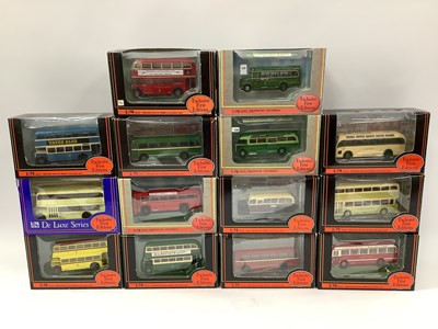 Lot 689 - Fourteen EFE 1:76th scale diecast model buses...