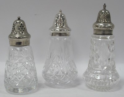 Lot 1235 - Silver Topped Sugar Castor, two plated...
