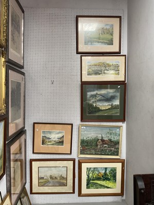 Lot 1428 - R. Senior, 'Storm Brewing' watercolour, signed...