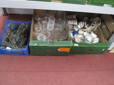 Lot 1029 - Old Glass Bottles, drinking glasses, dishes,...