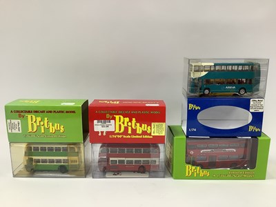 Lot 860 - Four Britbus 1:76th scale diecast model buses...
