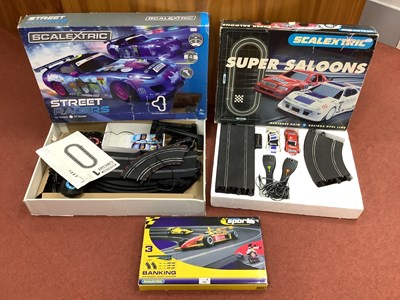 Lot 625 - Two 1:32 scale Scalextric slot car sets...