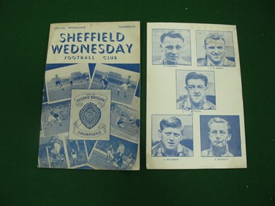 Lot 448 - Sheffield Wednesday Autographs 1956, McEvoy,...