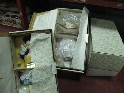 Lot 1042 - Seven Porcelain dolls, to include Hamilton...