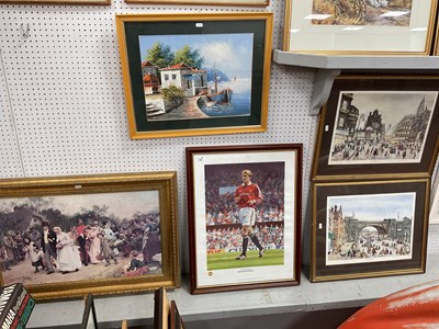 Lot 1402 - Five framed pictures, including two limited...