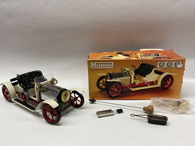 Lot 303 - A Mamod Live Steam SA1 Steam Roadster, signs...