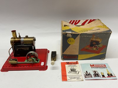 Lot 312 - A Mamod S.E.1. Live Steam Stationary Steam...