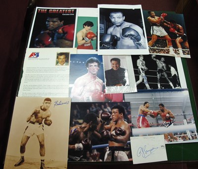Lot 64 - Autographs - O.J Simpson, Alan Minter, Barry...