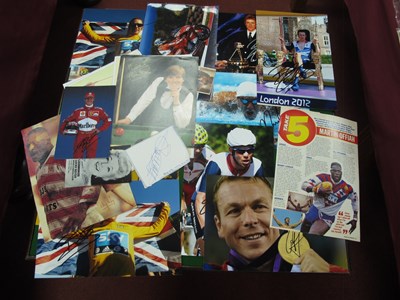 Lot 69 - Autographs - Stephen Hendry, Dennis Taylor,...