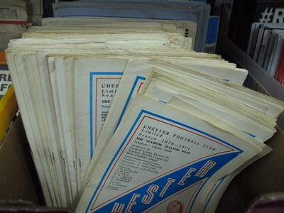 Lot 129 - Chester Home Programmes, approximately...