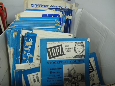 Lot 127 - Stockport County Home Programmes,...