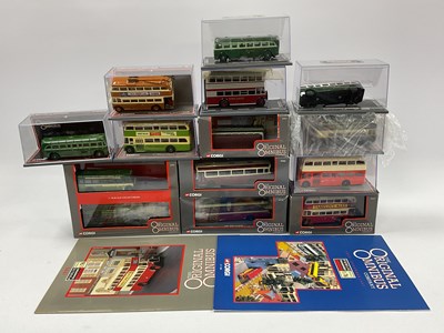 Lot 494 - Fourteen 1:76 scale Diecast model buses by...