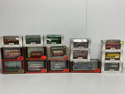 Lot 519 - Fifteen 1:76 scale Diecast model buses and...