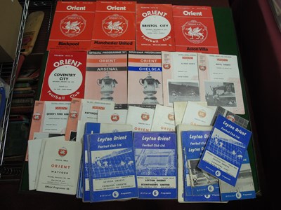 Lot 81 - Orient Home Programmes, sixty from 1960's,...