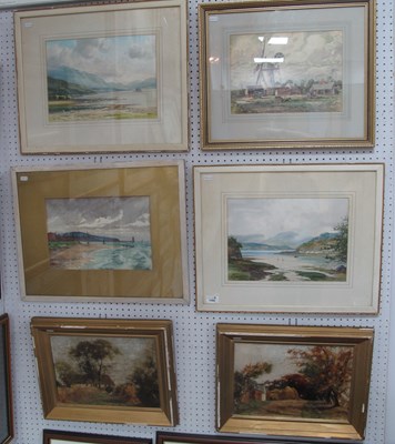 Lot 1392 - Six framed and signed artworks, including two...
