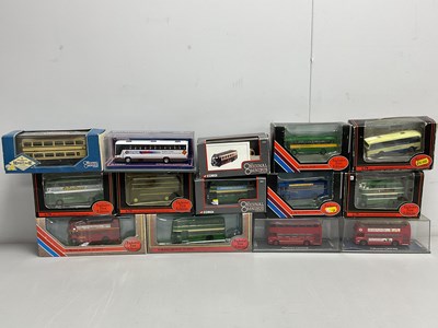Lot 521 - Fourteen 1:76th scale diecast model buses by...