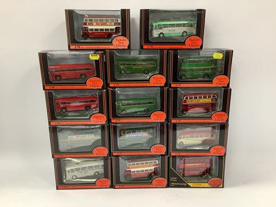 Lot 678 - Fourteen 1:76 scale Diecast model buses by EFE,...