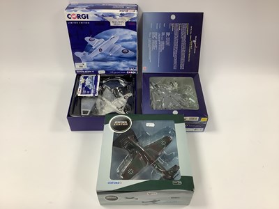 Lot 780 - Three 1:72 scale Diecast model planes by Corgi,...
