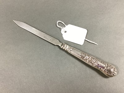 Lot 28 - A Victorian Hallmarked Silver Letter Opener, I....