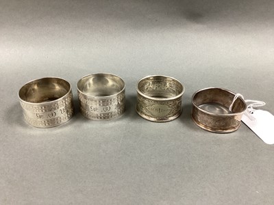 Lot 10 - A Pair of Hallmarked Silver Napkin Rings,...