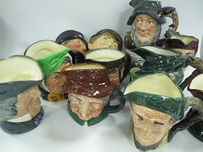 Lot 1157 - Royal Doulton character jugs, including...