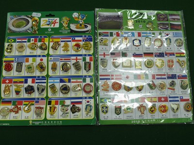 Lot 192 - Two Complete Sets of World Cup Pin Badges,...