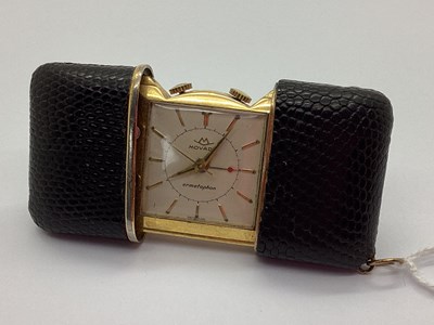Lot 282 - Movado; A c.1950's 'Ermetophon' Purse Alarm...